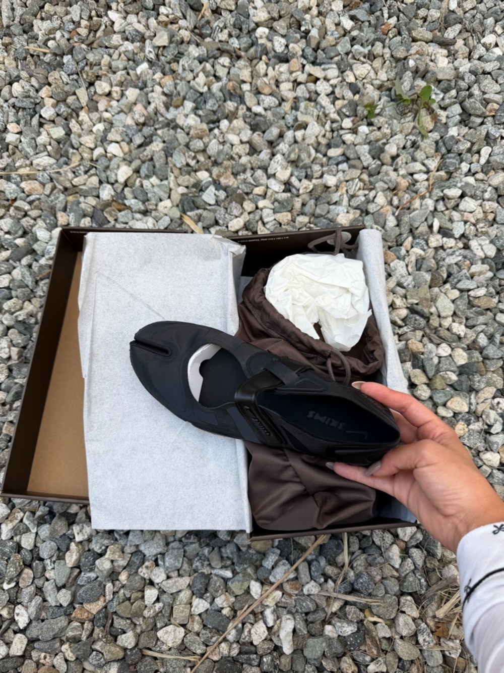 SKIMS X NIKE SILK BALLET FLAT RIFT SATIN